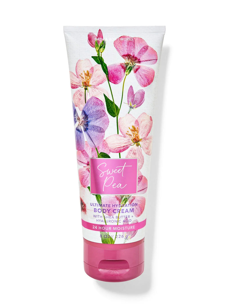 BATH & BODY WORKS Sweet Pea Hydration Body Cream – 24-Hour Moisture