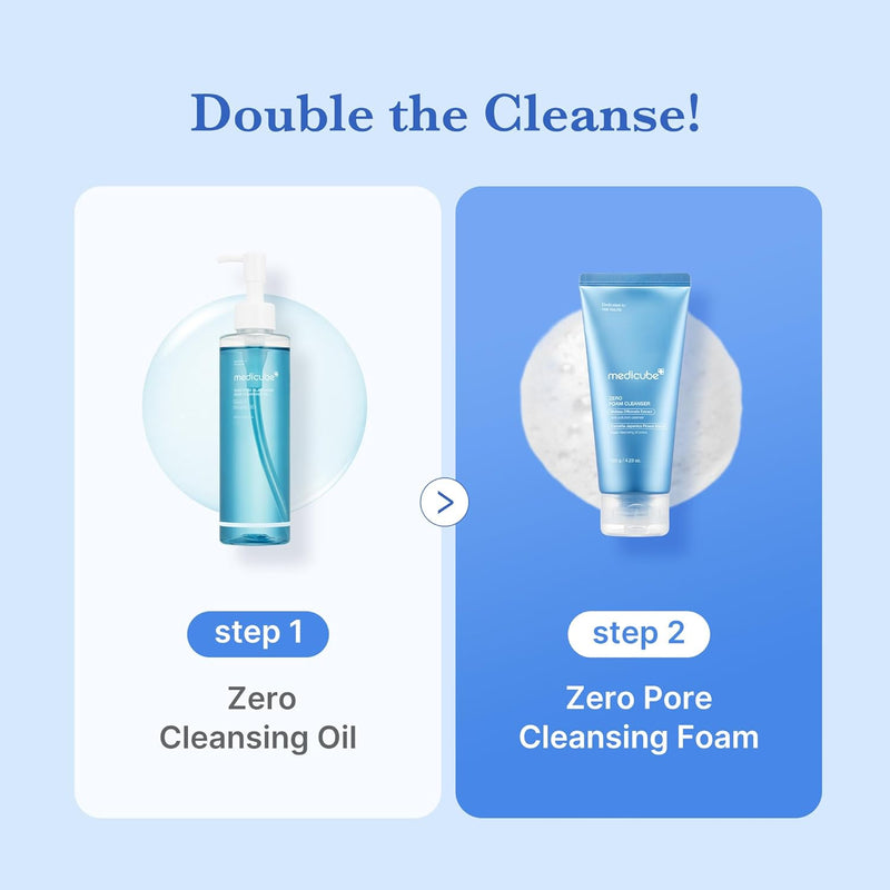 medicube Zero Foam Cleanser for Sensitive Skin - Sebum Control, Moisture Balance, and Pore Minimization