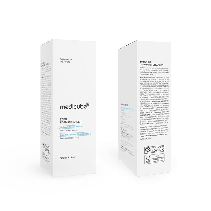 medicube Zero Foam Cleanser for Sensitive Skin - Sebum Control, Moisture Balance, and Pore Minimization