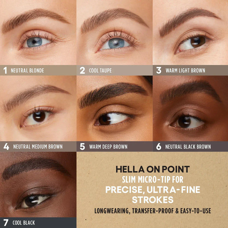 HELLA ON POINT Ultra-Fine Eyebrow Pencil For Natural Brows