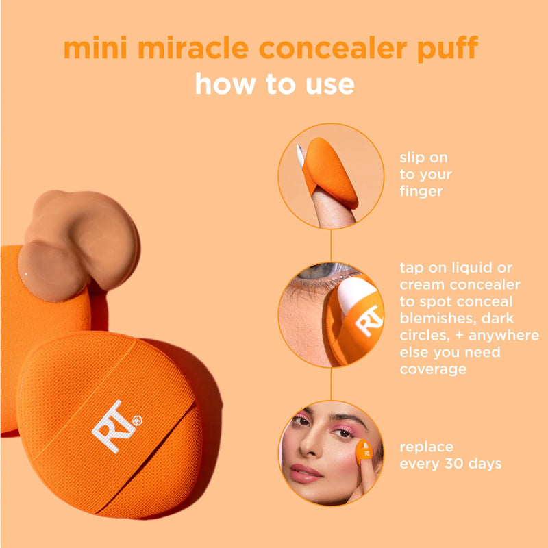 REAL TECHNIQUES Mini Miracle Concealer Puff Trio