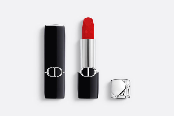 DIOR Rouge Dior Couture Color Lipstick - Velvet and Satin Finishes - Hydrating Floral Lip Care - Long Wear