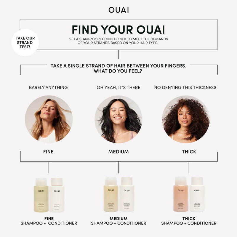 OUAI medium hair shampoo and conditioner