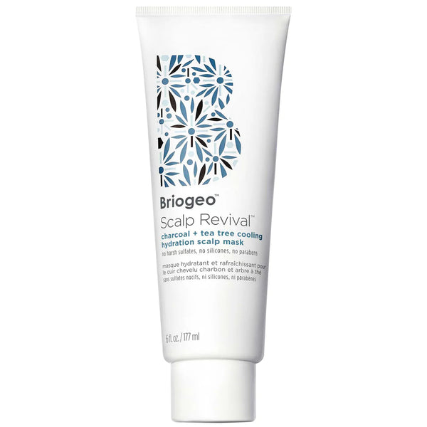 BRIOGEO Scalp Revival Charcoal + Tea Tree Cooling Hydration Mask for Dry and Itchy Scalp