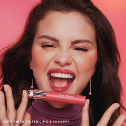 rare beauty soft pinch tinted lip oil happy