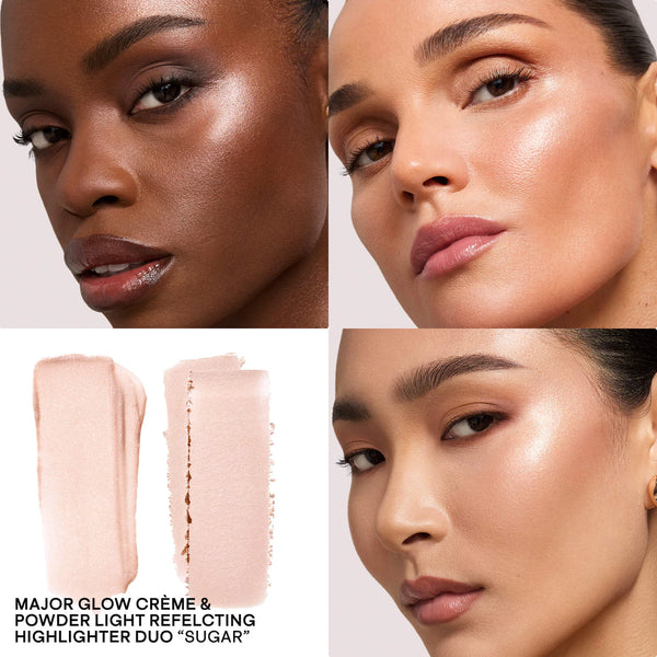 PATRICK TA MAJOR GLOW CREME & POWDER LIGHT REFLECTING TRANSLUCENT HIGHLIGHTER DUO